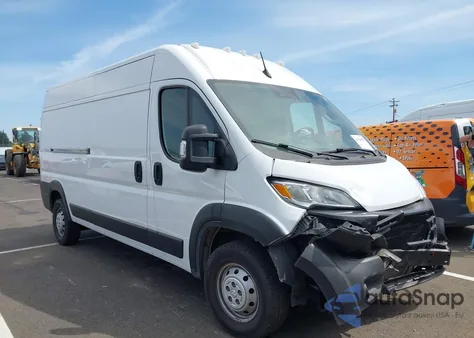 2023 Ram Promaster 2500 High Roof 159 Wb из США, поврежденный, VIN 3C6LRVDG0PE500661